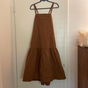 NWT Everlane Pinafore Tie-Back Dress